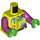 LEGO Cyclist - Vibrant Amarillo Jumpsuit Minifigura Torso (973 / 76382)