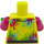 LEGO Cyclist - Vibrant Amarillo Jumpsuit Minifigura Torso (973 / 76382)