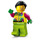 LEGO Cyclist - Vibrant Geel Jumpsuit Minifiguur