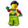 LEGO Cyclist - Vibrant Yellow Jumpsuit Minifigure
