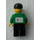 LEGO Cyclist with Green Top and Telekom sticker on front and back Minifigure