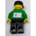 LEGO Cyclist with Green Top and Telekom sticker on front and back Minifigure