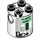 LEGO Cylinder 2 x 2 x 2 Robot Body with Gray Lines and Green (R2-R7) (Undetermined) (60854)