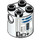 LEGO Cylinder 2 x 2 x 2 Robot Legeme med R2-D2 (ikke-specificerede) (83716)