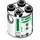 LEGO Cylindre 2 x 2 x 2 Robot Corps avec R2 Unit Astromech Droid Corps (Indéterminé) (18030)