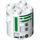 LEGO Cylinder 2 x 2 x 2 Robot Legeme med R2 Unit Astromech Droid Legeme (ikke-specificerede) (18030)