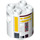 LEGO Cylinder 2 x 2 x 2 Robot Body with Yellow Lines and Dark Red (R5-F7) (Undetermined) (76329)