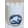 LEGO Cylinder 2 x 4 x 4 Half with &#039;Jurassic World&#039; Logo Sticker (6218)