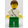 LEGO Dacta Minifigure with zippered torso and brown hair