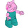 LEGO Daddy Pig with Turquoise Top Duplo Figure