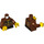 LEGO Dareth Minifig Torso with Reddish Brown Arms and Yellow Hands (973 / 76382)