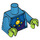 LEGO Dark Azure Alien Trooper Minifig Torso (973 / 88585)