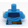 LEGO Dark Azure Arctic Explorer Minifig Torso (973 / 76382)