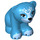 LEGO Dark Azure Bear (Sitting) with White Swirl Pattern and Blue Eyes (31775)