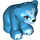 LEGO Dark Azure Bear (Sitting) mit Weiß Swirl Muster und Blau Augen (31775)
