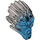 LEGO Dark Azure Bionicle Mask with Flat Silver Back (24160)
