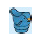 LEGO Dark Azure Bird with Yellow Beak (48831 / 100043)