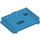 LEGO Donker Azuurblauw Book Halve met Hinges (65196)