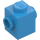 LEGO Dark Azure Brick 1 x 1 with Studs on Two Opposite Sides (47905)