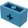 LEGO Dark Azure Brick 1 x 2 with Axle Hole (&#039;+&#039; Opening and Bottom Tube) (31493 / 32064)