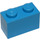LEGO Dark Azure Backstein 1 x 2 mit Unterrohr (3004 / 93792)