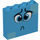 LEGO Azur foncé Brique 1 x 4 x 3 avec Sad Affronter (49311 / 52099)