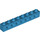 LEGO Dark Azure Brick 1 x 8 with Holes (3702)