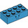 LEGO Azur foncé Brique 2 x 4 avec Stocko Affronter (3001 / 39037)