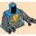 LEGO Dark Azure Climber Nya Torso (973 / 76382)