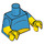 LEGO Dark Azure Comic Book Guy Minifig Torso (973 / 16360)