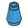 LEGO Dark Azure Cone 1 x 1 with Top Groove (28701 / 59900)