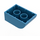 LEGO Dark Azure Duplo Brick 2 x 3 with Curved Top (2302)