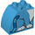 LEGO Azur foncé Duplo Brique 2 x 3 x 2 avec Incurvé Côté avec Animal Corps, Queue et Paws (11344 / 36507)