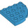 LEGO Dark Azure Duplo Plate 4 x 4 with Round Corner (98218)