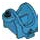 LEGO Donker Azuurblauw Friends Paard Saddle 2 x 2 met Stirrups (75181 / 93086)