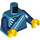 LEGO Donker azuurblauw Gamer, Mannelijk (60388) Minifiguur Torso (973 / 76382)