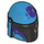 LEGO Azur Foncé Casque avec Côtés des trous avec Mandalorian Warrior Violet Splotches (66548 / 87610)