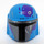 LEGO Azur Foncé Casque avec Côtés des trous avec Mandalorian Warrior Violet Splotches (66548 / 87610)