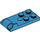 LEGO Donker Azuurblauw Scharnier Plaat Onderzijde 2 x 4 met 4 Studs en 2 pin gaten (43056)