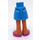 LEGO Azur foncé Hanche avec Basic Incurvé Skirt avec Pink Shoes Charnière mince (2241)