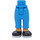 LEGO Dark Azure Hip with Short Trousers with Black Shoes (101347)