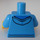 LEGO Dark Azure Kapuzenpullover mit Leuchtendes Grün Striped Hemd Torso (973 / 76382)