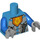 LEGO Mørk Azure Ridder med Rustning Minifig Torso (973 / 88585)