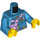 LEGO Dark Azure Minifigur Torso (973 / 76382)