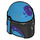 LEGO Dark Azure Helmet with Sides Holes with Mandalorian Warrior Purple Splotches (66548 / 87610)