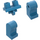 LEGO Donker Azuurblauw Minifigure Heupen en benen (73200 / 88584)