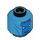 LEGO Dark Azure Nebula Minifigure Head (Recessed Solid Stud) (3626 / 102813)