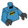 LEGO Dark Azure Nightwing with Wings and Cape Minifig Torso (973 / 76382)