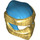 LEGO Dark Azure Ninjago Hood with Pearl Gold Wrap (4910)