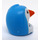 LEGO Dark Azure Penguin Costume Head Cover with White Face and Orange Beak (28193 / 101434)
